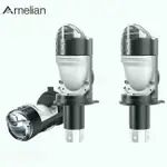 ARNELIAN N6 80W H4 LED 燈泡投影儀鏡頭頭燈 10000LM 6000K 300% 更亮的遠光燈聚光