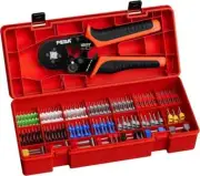 PEBA Ferrule Crimping Tool Kit, Self-Adjusting Square Crimp Pliers for Wire