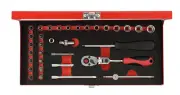 Gedore Red Socket wrench set 1/4 SW4-13mm 33pcs R49044033