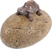 SHINEOFI Turtle Stone Key Hider Outdoor Garden Decoration Key Storage Box Creative Decor for Loved Ones for Outdoor Use