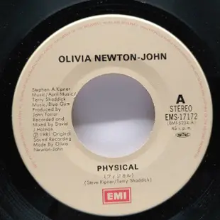 45rpm7吋 黑膠單曲 Olivia Newton John【Physical】日本首版 1981