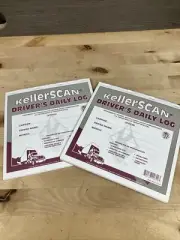 2 Pack J.J. Keller Kellerscan Driver's Daily Log Book New