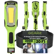 LED Work Light (20 feet) 3000 Lumen COB LED - 16 Gauge SJTW Indoor/Outdoor NE...