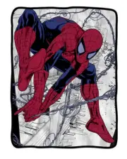 Spider-Man Webslinger Marvel Flannel Fleece Throw Super Soft Lightweight fleece