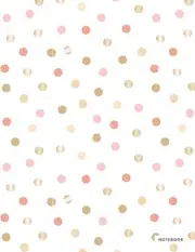Notebook: Cute Dot Cover Line Notebook