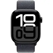 Apple Watch Series 10 42mm Jet Black Aluminium Case GPS Sport Loop (Ink)