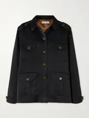 [BLAZÉ Milano] BLAZÉ Milano - Sahariana Satin Jacket - Black - 1 1 Black