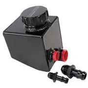 Aeroflow Fabricated Aluminium Power Steering Reservoir - Black Finish, AF77-1020BLK