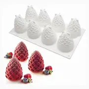 Cake Pans & Molds 3D Pine Cone Cake Mold - Christmas Pine Cone Silicone Mold for Mousse Cakes, Muffins, Chocolate, Ice Cube, Pudding, Candles, Soap...