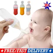 Squeezing Feeding Bottle Silicone Newborn Baby Training Rice Spoon Feeder GV