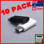 10 PACK TYPE C FEMALE TO MICRO USB ADAPTER Converter GALAXY S7 S8 S6 APPLE USB-C