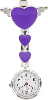 [WOFASHPURET] Pocket Watch Portable Watches for Women Pink Nursing Woman Ladies Nurse Nurses Smartwatch Second Hand Pour Ladies Breast Purple Glass