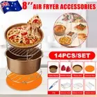 14 Inch Air Fryer Accessories 8 Inch Barbecue Rack Pizza Oven Frying Baking Cake