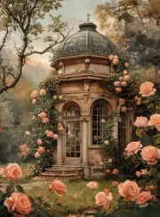 Floral Gazebo | A4 Rice Paper | Paper for Decoupage | LaBlanche