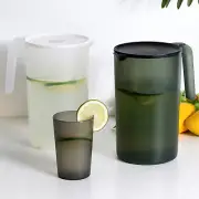 2500ML Plastic Pitcher with Lid Large,Capacity Ergonomic Handle Water Jug Juice