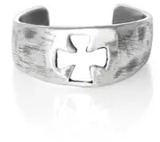 Sterling Silver Cross Toe Ring