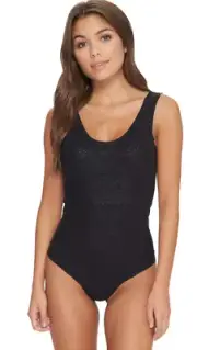 Commando L3423 Women's Tank Black Mamba One Piece Bodysuit Size L