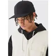 Mens Basic Snapback Cap In Black