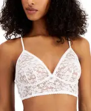 INC International Concepts Womens Lace Bralette Lingerie 100117215 White 2XL