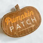 New Lit Sign Wooden Pumpkin Patch Indoor Decorative Halloween Home Wall Decor