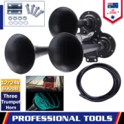 600DB 3 Trumpets Super Loud 12/24V Electric Air Horn Fit Car Truck Boat Train AU (for: Subaru)