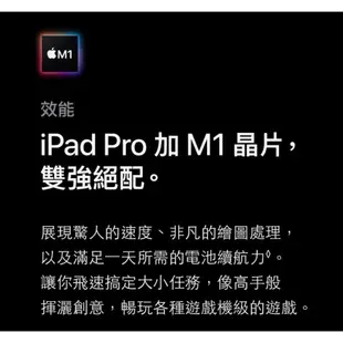 APPLE iPad Pro 12.9吋 Wi-Fi 128G 第五代 2021 原廠公司貨 M1晶片