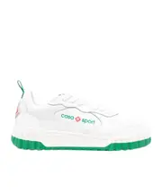 Casablanca Court Logo Printed Sneakers US10.5,11,US 11/,US9.5,UK11,US10,US11,UK9.5,US9 White