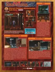 1997 Mortal Kombat Mythologies Sub-Zero PS1 PREVIEW Print Ad/Poster Game Art 90s