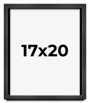 17x20 Shadow Box Frame Grey Charcoal Black | 0.875 Inches Deep | Solid Wood Shad