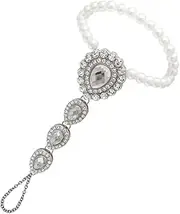 WRITWAA Adjustable Water Drop Anklet Silver Chain Fashion Jewelry Geometric Anklet