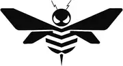 Bumble Bee 8" Wide Autobots Transformers Bumblebee Logo Die Cut Decal - Black Color