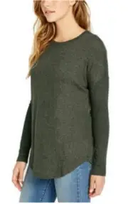NWT Buffalo David Bitton Ladies' Long Sleeve Cozy Top Olive Size XL $70 i221