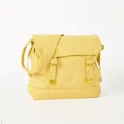 Cotton Canvas Webbing Shoulder Bag HAVERSACK KHAKI WH1