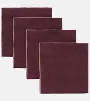 [Once Milano] Once Milano Set of 4 linen napkins One Size burgundy