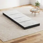 4-Fold Giselle Foldable Mattress Single Bamboo Folding Mattresses Sofa Bed Mat