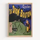 Cycles De Dion-Bouton Ogé (France) Bicycle 1901 Retro Vintage Poster Print
