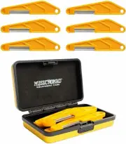 MusicNomad MN667 6-piece Electric Guitar Diamond Coated Nut File Set Super light