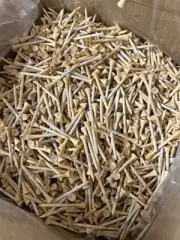 1 BULK Box of 10,000 2 3/4"" Long Premium Golf Tees - Custom
