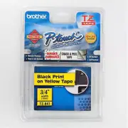 OEM/GENUINE BROTHER P-Touch TZ Tape 3/4" Width TZ-641/TZe641 *Black on Yellow*