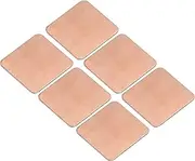sourcing map Heatsink Copper Pad Shim 15mm x 15mm x 0.4mm Thermal Conductive Heat Sink for Electronic Chip Cooling Pack of 6
