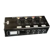 1Pc 4-Channel 3-Pin XLR Audio and over Cable Extender, DMX512 Extender 4746