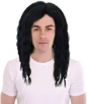 Adult Men's Famous Singer Black Dreadlocks Wig, Halloween and Cosplay Wig