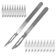 20xScalpel Blades + 2xHandle Stainless Steel DIY Cutting PCB Repair Hand Tool