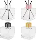 4 Pack Empty Bottle for Reed Diffuser, 100 Rattan Reeds, Diffuser Reeds Stick...
