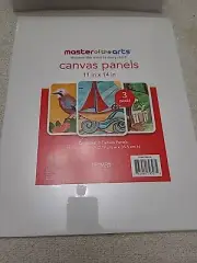 Master of the Arts 11 In x 14 In Canvas Panels 3-pack White NEW SEALED