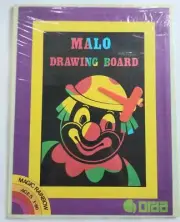 MALO MAGIC RAINBOW DRAWING BOARD BY ORDA NEW SEALED ISRAEL c1970s ERASABLE
