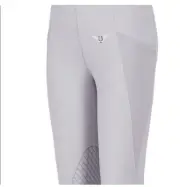 NWT TuffRider Children's Minerva EquiCool Tights Grey Medium