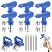13x Airless Paint Sprayer Tips, Reversible Airless Spray Paint Gun Nozzle Home S
