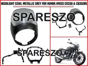 "HEADLIGHT COWL METALLIC GREY" FIT FOR HONDA HNESS CB350 & CB350RS