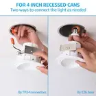 4/8 Pack 4 Inch Gimbal Recessed Light, 5000K Daylight